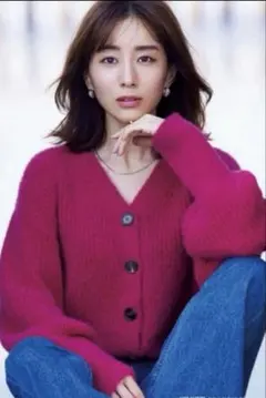 GRL Vネックショートニットカーディガン[dr359] ピンク