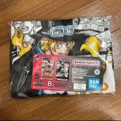 一番くじ　ワンピースカードデザイン　ブランケット　サボ