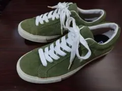 ジャックスター 日本製 Converse グリーン スエード スニーカー - メルカリ