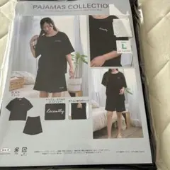 【新品】ルームウェア セットアップ パジャマ　ルームウェア　ブラック　L