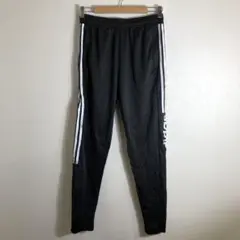 adidas ジャージパンツ スリム XL 黒 白ライン