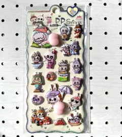 新作♡ラブブ　labubu おしりシール　ぷくぷくシール