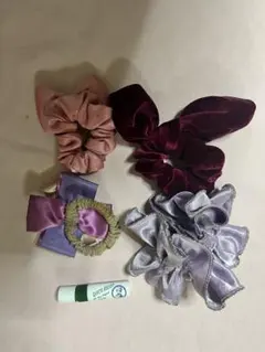 ヘアアクセ　シュシュセット