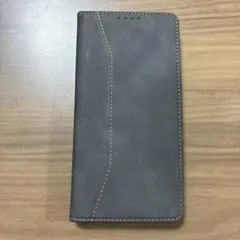値下iPhone15Pro★手帳型 iPhoneケース グレー