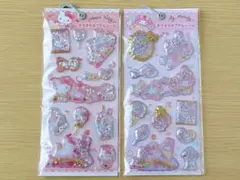 店舗購入品＊キラキラカプセルシール　ハローキティー　マイメロディー