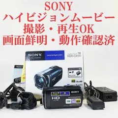 SONY HDR-CX170 ビデオカメラ 美品 動作確認済み バッテリー取説付