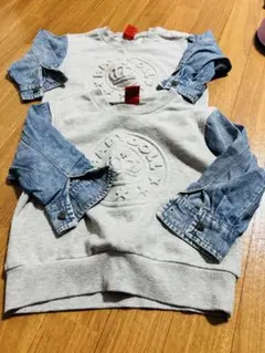 ベビードール　エンボスロゴ トレーナー 100cm 90cm