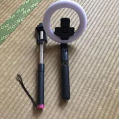 自撮り棒 自撮りライト セット