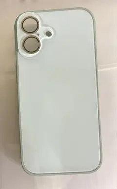 iPhone16ケース ライトグリーン カメラ保護一体型　ライトグリーン　反射