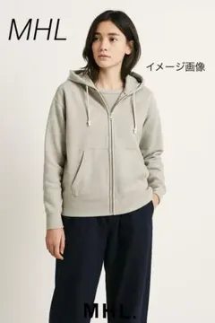 ★美品！MHL. グレー ジップアップパーカー