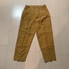 ZARA マスタード色 センタープレス　スラックス レディース