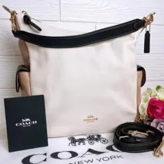 クリスティ ショルダーバッグ カラーブロックCOACH コーチ - メルカリ