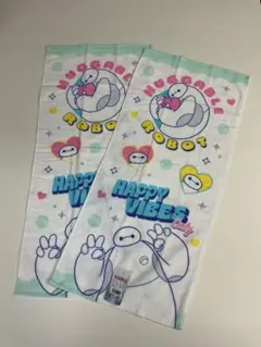2点目半額♡新作♡新品♡ベイマックス♡フェイスタオル2枚セット 新品 ベイマックス フェイスタオル 2枚 - メルカリ