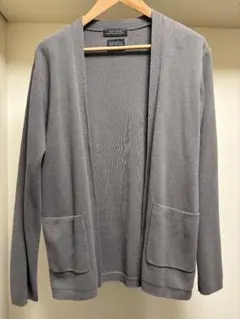 サイズXL　NANO UNIVERSE 　ソロテックス カーディガン　グレー