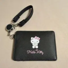 Hello Kitty パスケース 黒