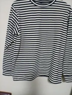 UNIQLO キッズフリースクルーネックTシャツストライプ ー 160