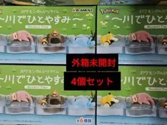 新品未開封品 4個セット ポケモン のんびりタイム 川でひとやすみ BOX