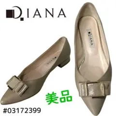 DIANA リボン　ポインテッドトゥ パンプス　ローヒール　23cmのサムネイル