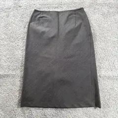 ミッシェルクラン　タイトスカート　シルク混　オフィスカジュアル　ウール混　上品