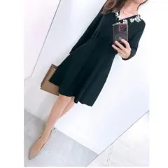 【新品✨】定価26,000円❤️チェスティ✨サイズ0✨ビジューニットワンピース