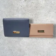 中古【 FURLA 】 フルラ 二つ折り財布 キーケース 2点セット