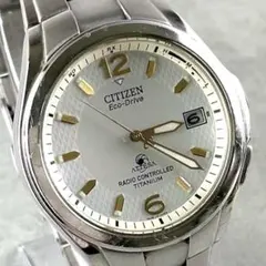 シチズン 腕時計 エコドライブ アテッサ 電波ソーラー チタン メンズ 不動