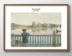 カール・ラーション、部屋の片隅の玩具、希少画集画、新品額装付 33823996.jpg