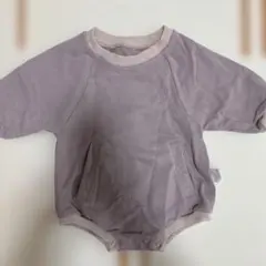 ベビー ロンパース くすみカラー ポケット付き