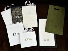 Dior Gucci ショップ袋 7枚セット