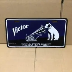 VICTORマスコット　ニッパー君　ブリキ看板付き 楽天市場】メタルサイン ニッパー犬 