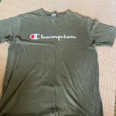 Champion オリーブ色 Tシャツ Lサイズ