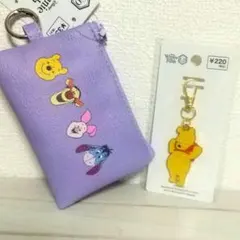 【新発売 2点】ミニポーチ メタルキーホルダー くまのプーさん キャンドゥのサムネイル
