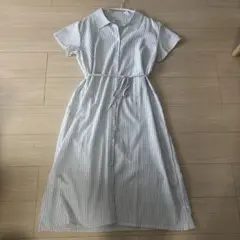 【未使用】juuneedu ストライプワンピース ルームウェア