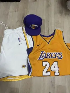 NBA レイカーズ　Lakers ゲームシャツ　バスパン　キャップ　コービー