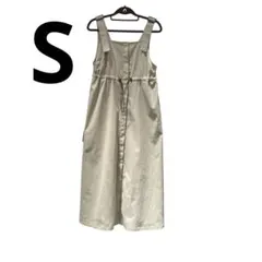 美品ノースリーブ ロングワンピースDAZY SHEIN 低身長　秋服　カーキ