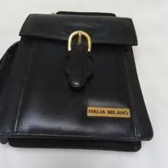 ITALIA MILANO ブラック セカンドバッグ