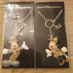東京ディズニーリゾート ミッキー ミニー キーホルダー 2個セット