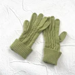 ユニクロ カシミヤ100% ケーブル編み手袋