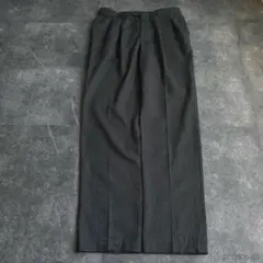 80s 90s Vintage 2タックバギーワイドスラックス ストライプ 黒 - メルカリ