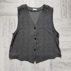 ベスト レオパード風 アニマル柄 00's vintage アーカイブ 総柄