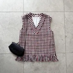 ツイード ベスト