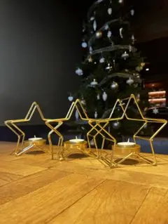 星型キャンドルホルダー　３つセット