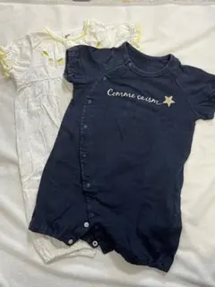 ベビー服　2枚セット 半袖　カバーオール　60〜70 ロンパース