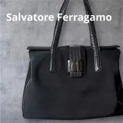 2025年最新】フェラガモ ハンドバッグ 黒の人気アイテム - メルカリ
