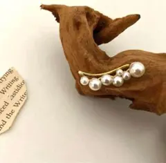 バブルパールイヤーカフ 片耳用 イヤークリップ