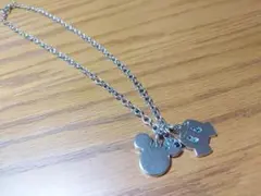 ミッキーマウス　シルバー　ネックレス　ペンダント