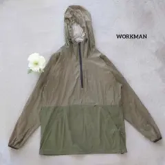 ワークマン アノラックパーカー L メンズ カーキ アウトドア 撥水加工のサムネイル