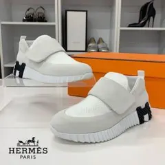 ほぼ未使用✨エルメス バウンシング 厚底 スニーカー ファブリック 