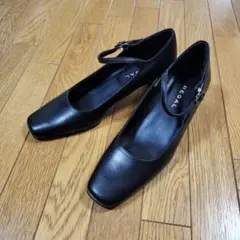 REGAL ブラック ハイヒール・パンプス ストラップ付き