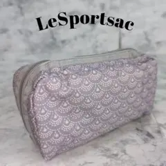 ◆LeSportsacレスポートサック◆グレー系　パターン　ポーチ　総柄
